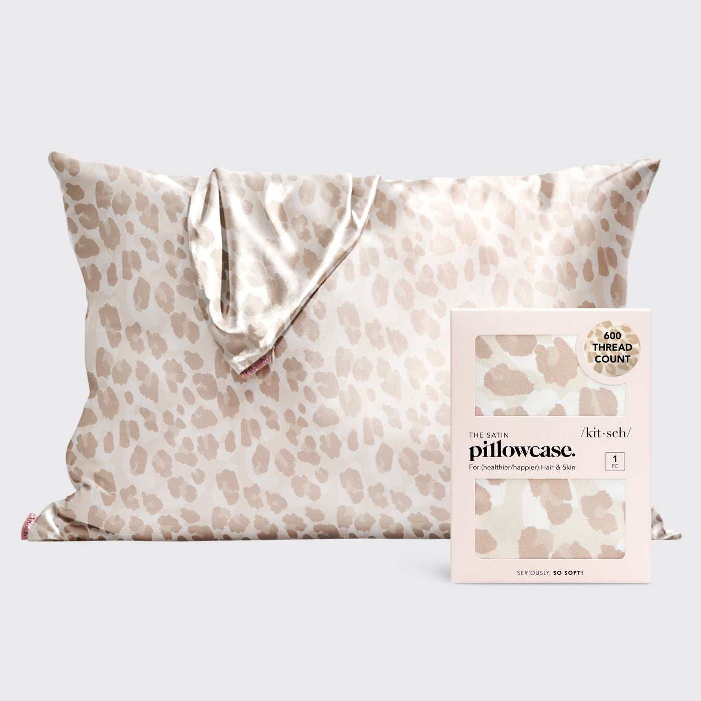 Satin Pillowcase in Leopard 4 Pack