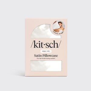 Satin Pillowcase in Ivory - King