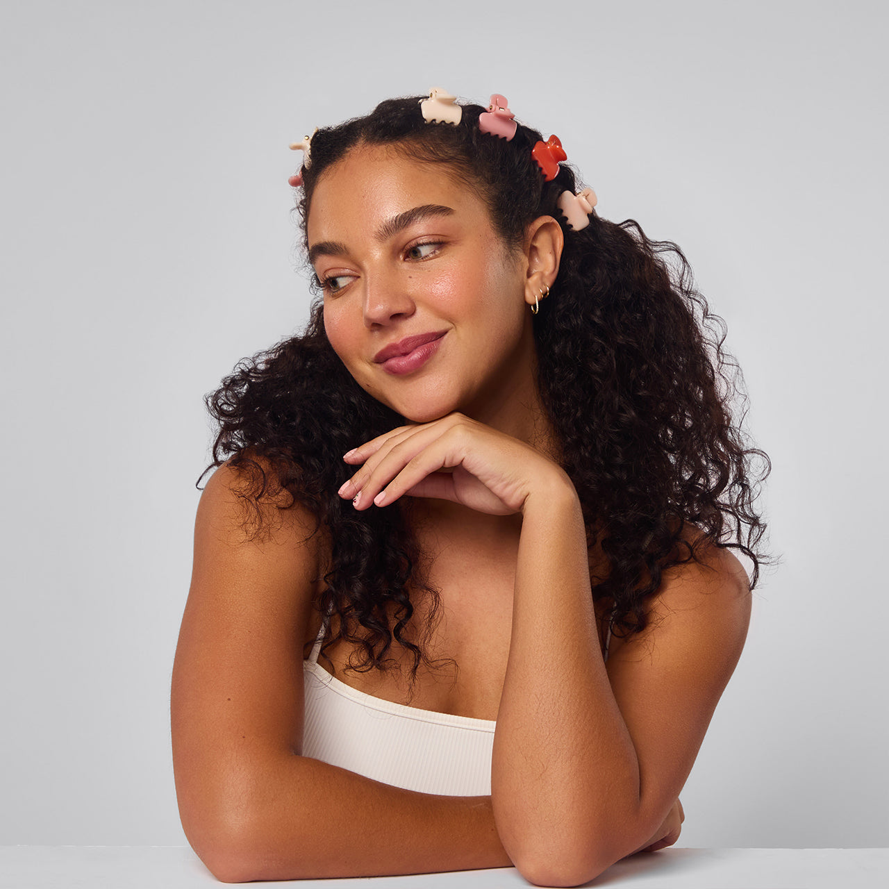 Cherry Blossom Cloud Claw Clips 8pc Set - Mini