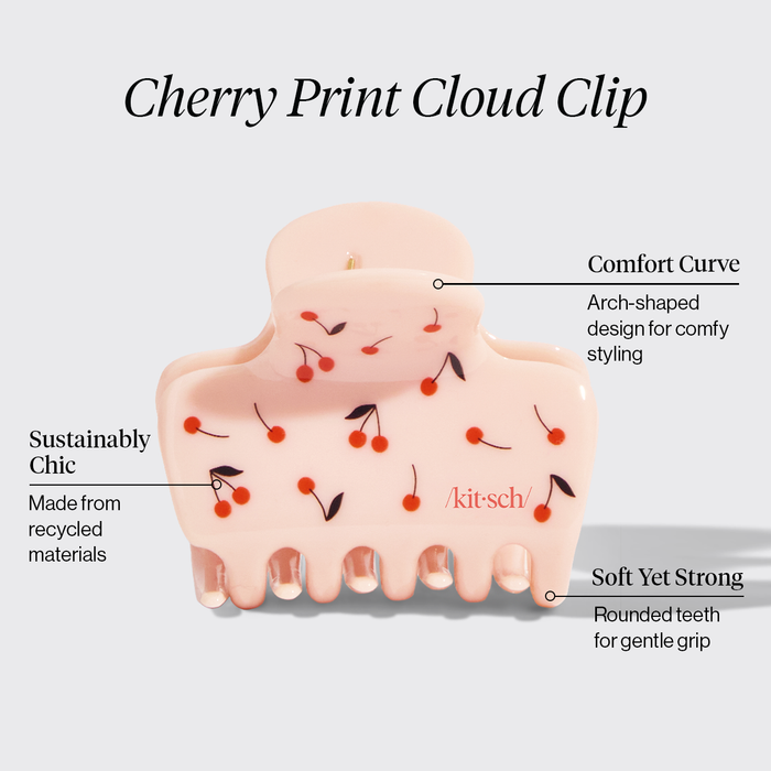 チェリープリント雲爪クリップ