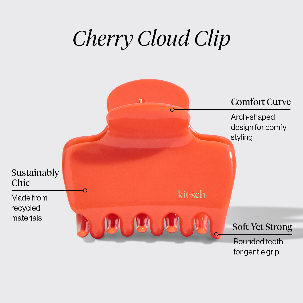 Cherry Cloud Claw Clip - Medium