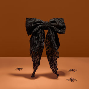 거미줄 리본 헤어 클립