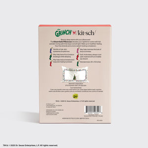 The Grinch x Kitsch Whoville Satin Pillowcase — Standard — detail