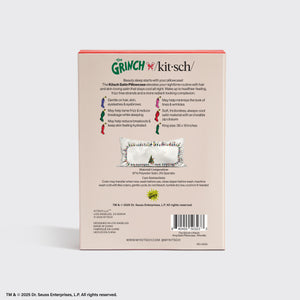 The Grinch x Kitsch Funda de almohada de satén en Villa Quién - King