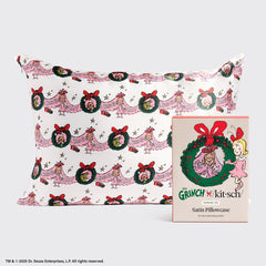 The Grinch x Kitsch taie d'oreiller en satin in Cindy Lou Who