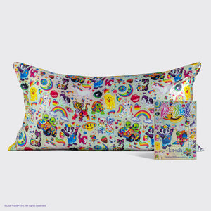Lisa Frank x Kitsch Satin-Kissenbezug aus der fantastischen Welt von Lisa Frank - King