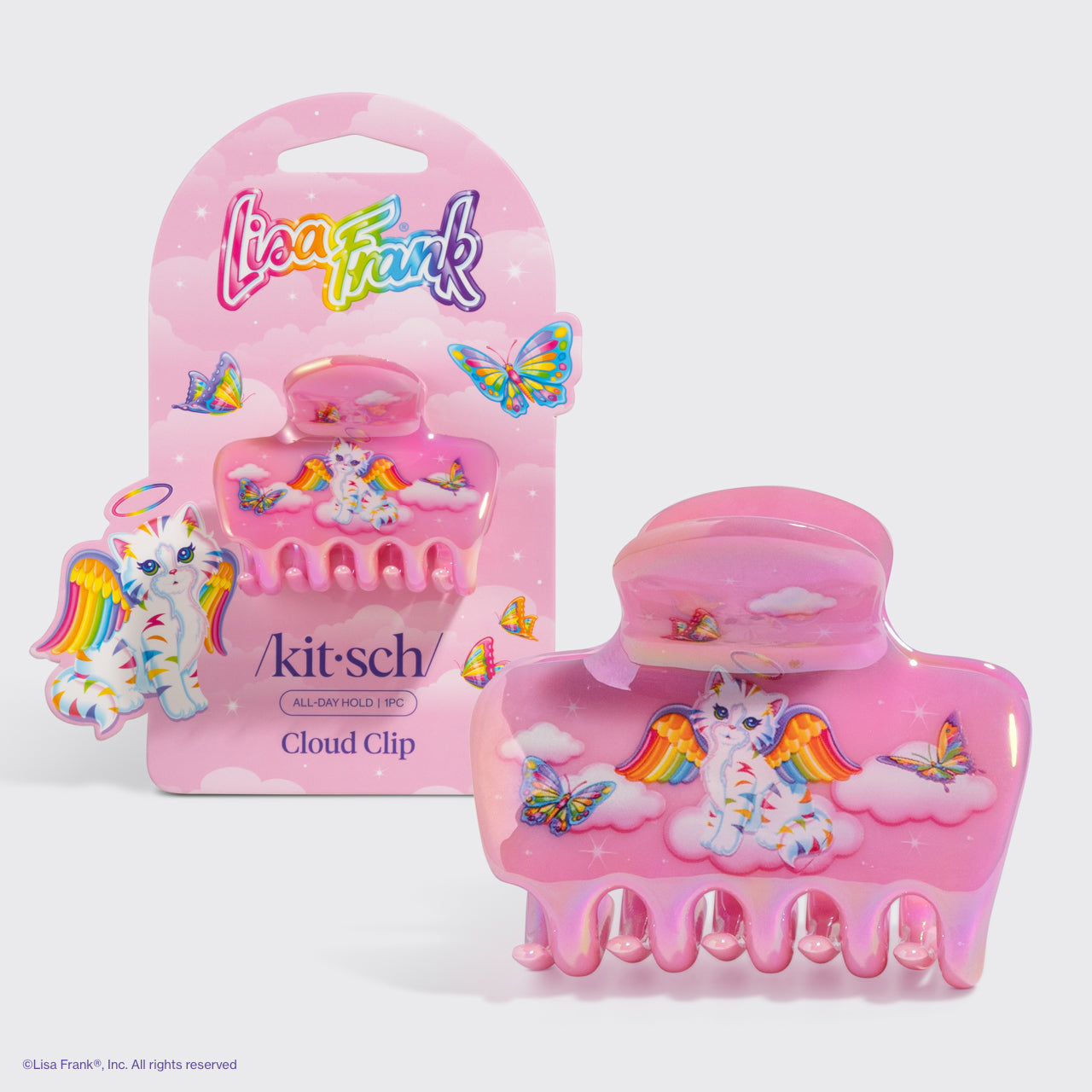 Lisa Frank x Kitsch Wolken-Haarspange in Angel Kitty™