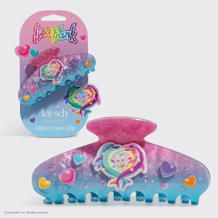 Lisa Frank x Kitsch Pince à cheveux pailletée - Dancing Dolphins™