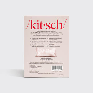 Taie d'oreiller en satin à nœuds rayés - King