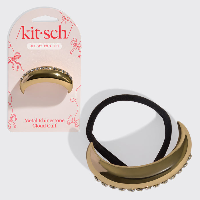 ホワイトラインストーンクラウドカフ - ミディアム