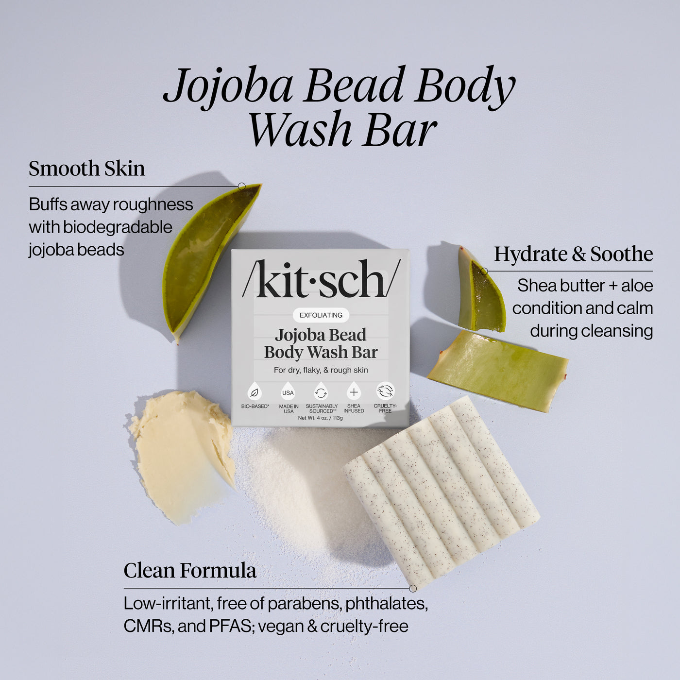 Jojoba-Perlen Peeling Body Wash Bar