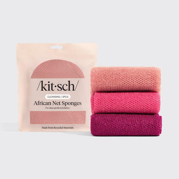Berry Pink African Net Sponge