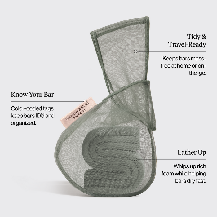 キッチュ バーセーバーバッグ - グリーン - ローズマリー＆ビオチン シャンプー