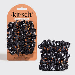 Set de 5 chouchous en satin froncé Fantômes & Citrouilles