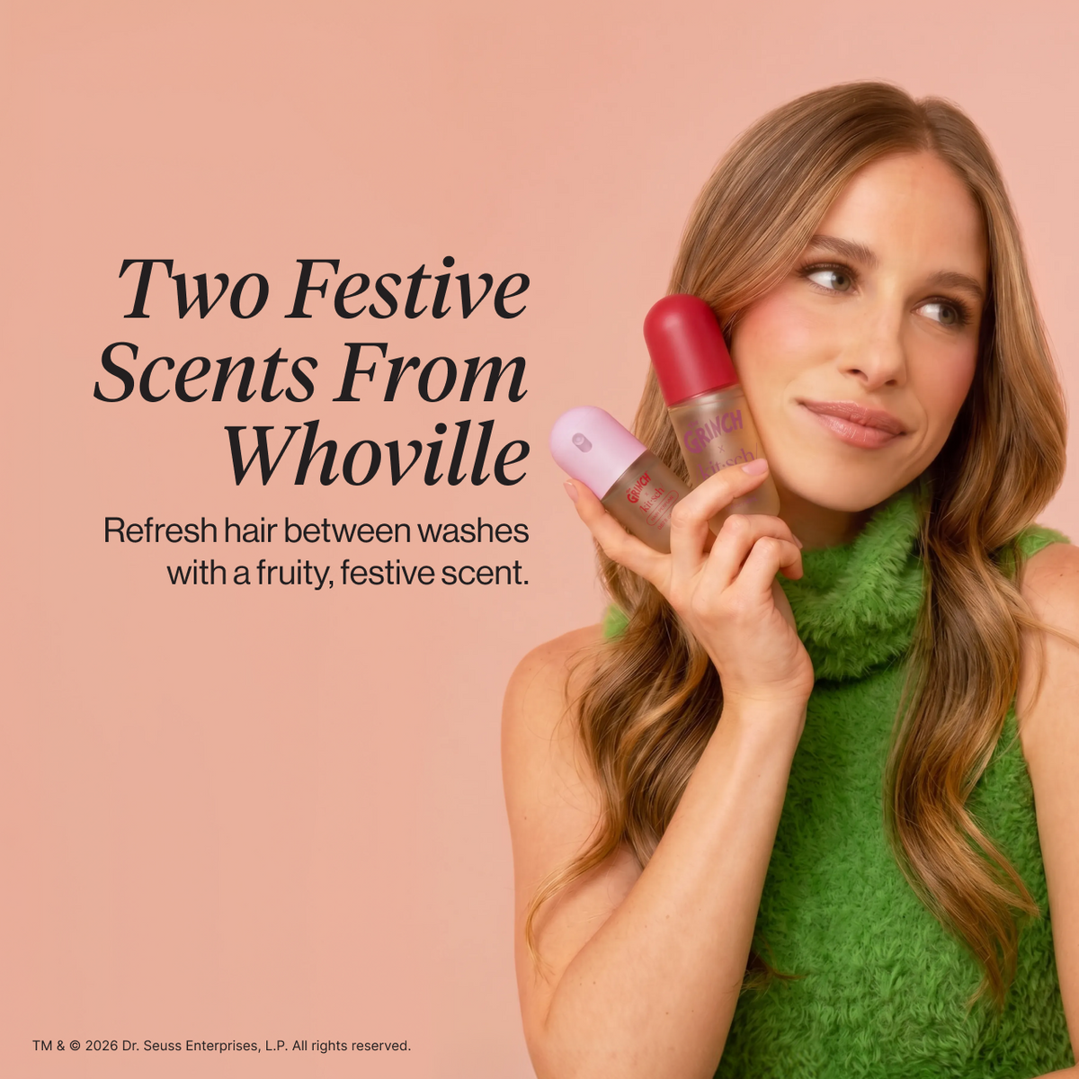 The Grinch x Kitsch Coffret duo Cindy-Lou
