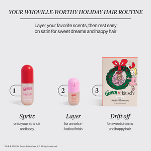 The Grinch x Kitsch Coffret duo Cindy-Lou