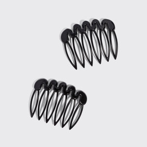 KITSCH Black French Hair Combs 2pc Set — product shot