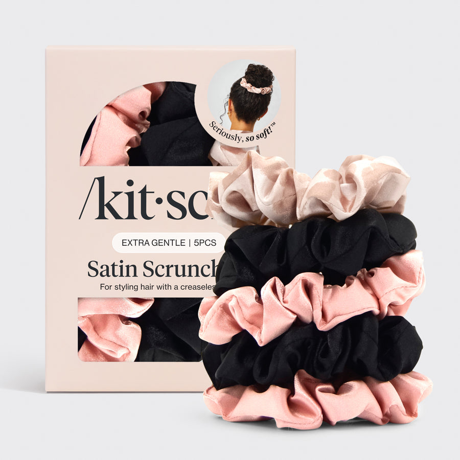 Assortiment de 5 chouchous de sommeil en satin