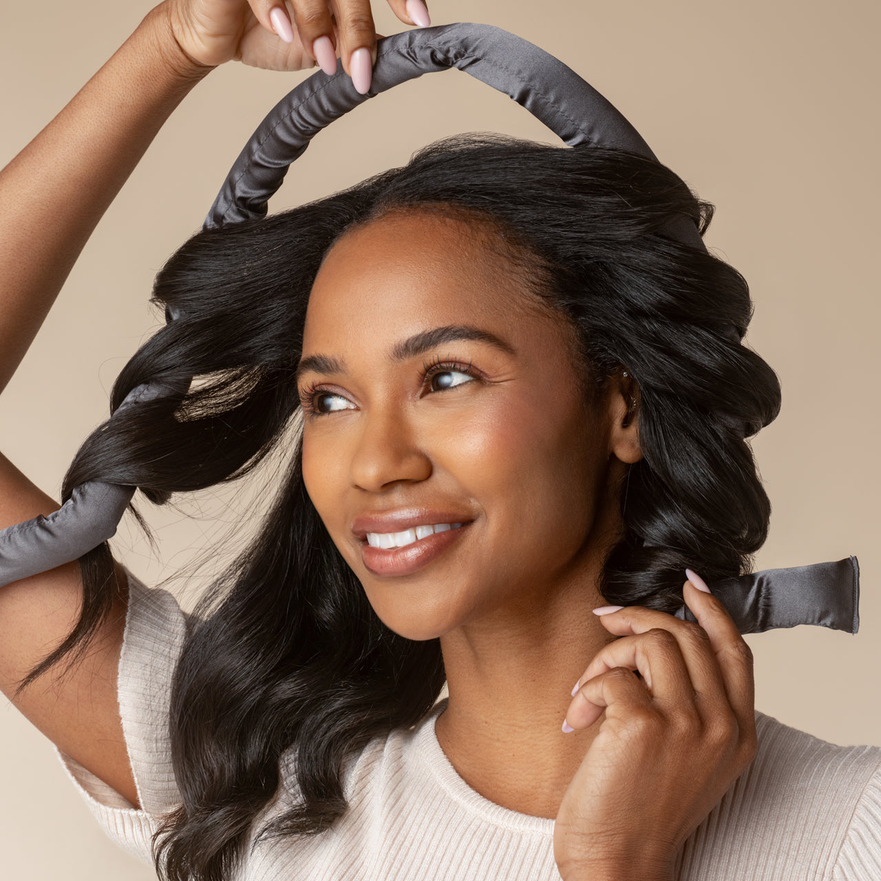 ヒートレス・カーラー（サテン） - チャコール