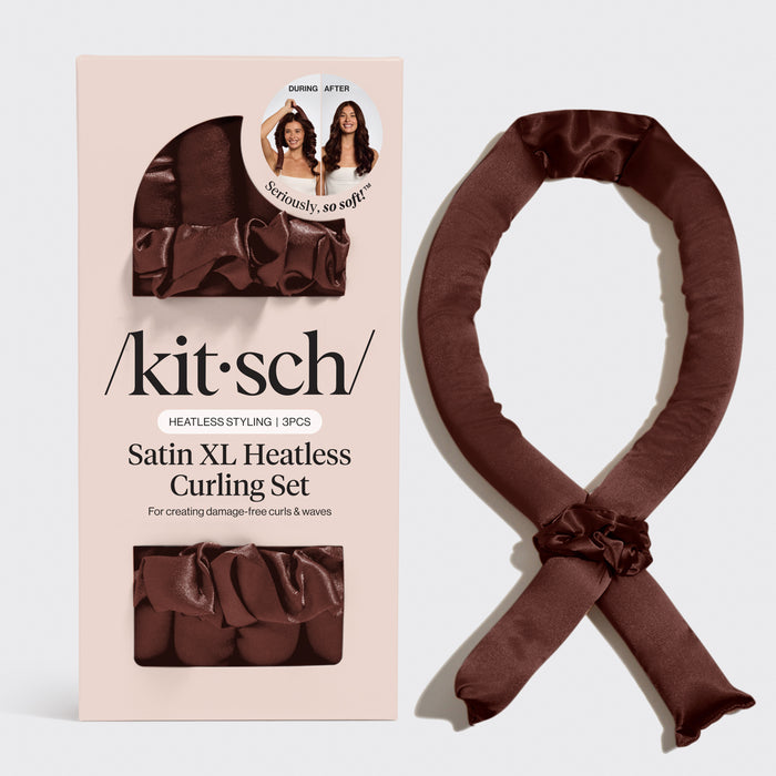 XL Boucleur de cheveux sans chaleur - Chocolat