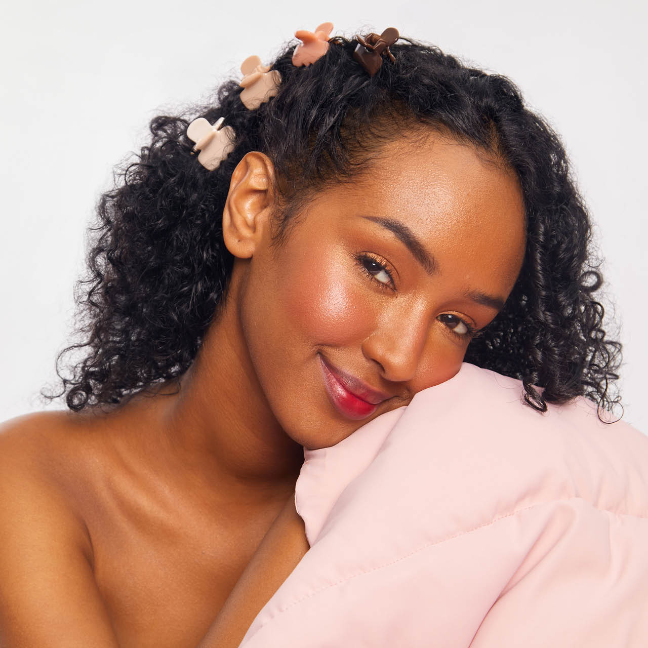 재활용 플라스틱 미니 클라우드 클로 클립 8개 세트 - 로즈우드