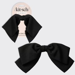 Black Bow Hair Clip