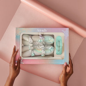 Hair Hero XL Satin Heatless Styling & Flat Lay 4delige set - Aura