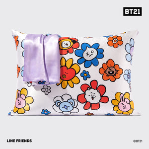 Kitsch x BT21 Funda de almohada de satén MANG