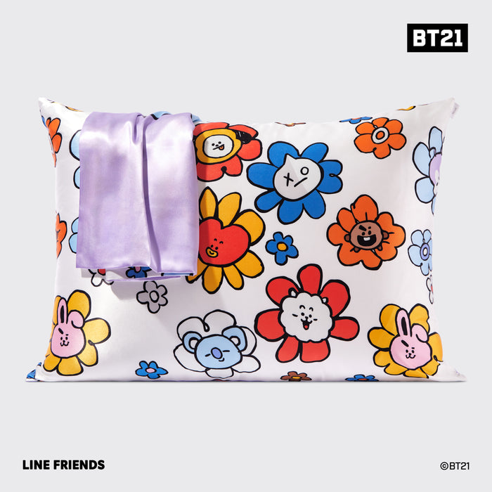 Kitsch x BT21 Taie d'oreiller en satin MANG
