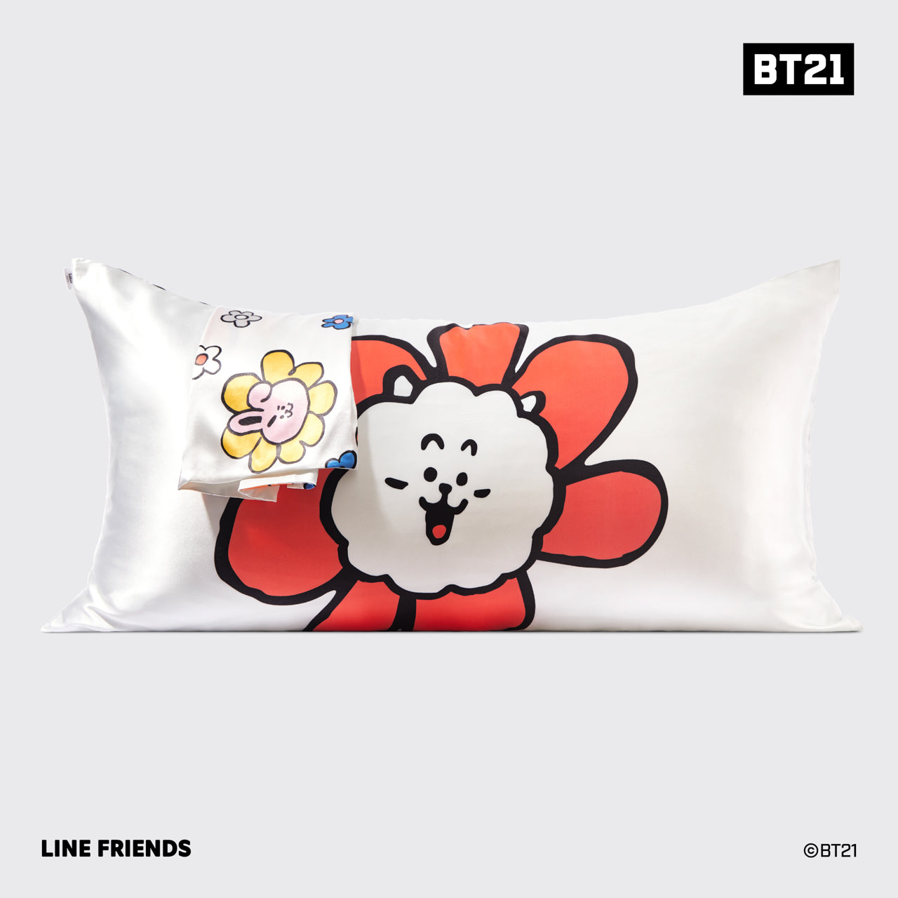 キッチュ×BT21サテンピローケース（RJ） - キング