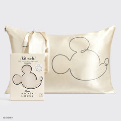 Kitsch x Mickey und Minnie Satin Kopfkissenbezug Mr. Mouse