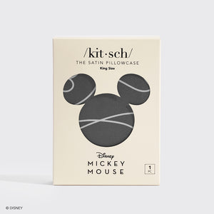 Kitsch x Mickey and Minnie Satin Pillowcase in Mickey Maze - King