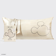 Kitsch x Mickey und Minnie Satin Kissenbezug Mr. Maus - King