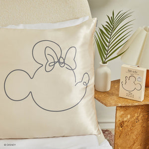 Kitsch x Mickey y Minnie Funda de almohada de satén Sra. Mouse - King