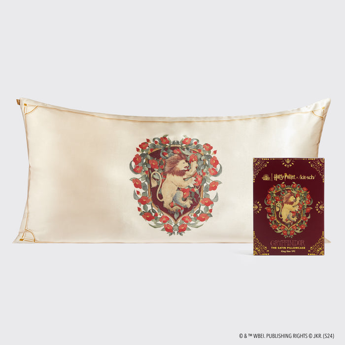 Kitsch x Harry Potter Satin Pillowcase in Gryffindor - King