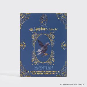 Kitsch x Harry Potter Haarhandtuch mit Satinüberzug – Ravenclaw