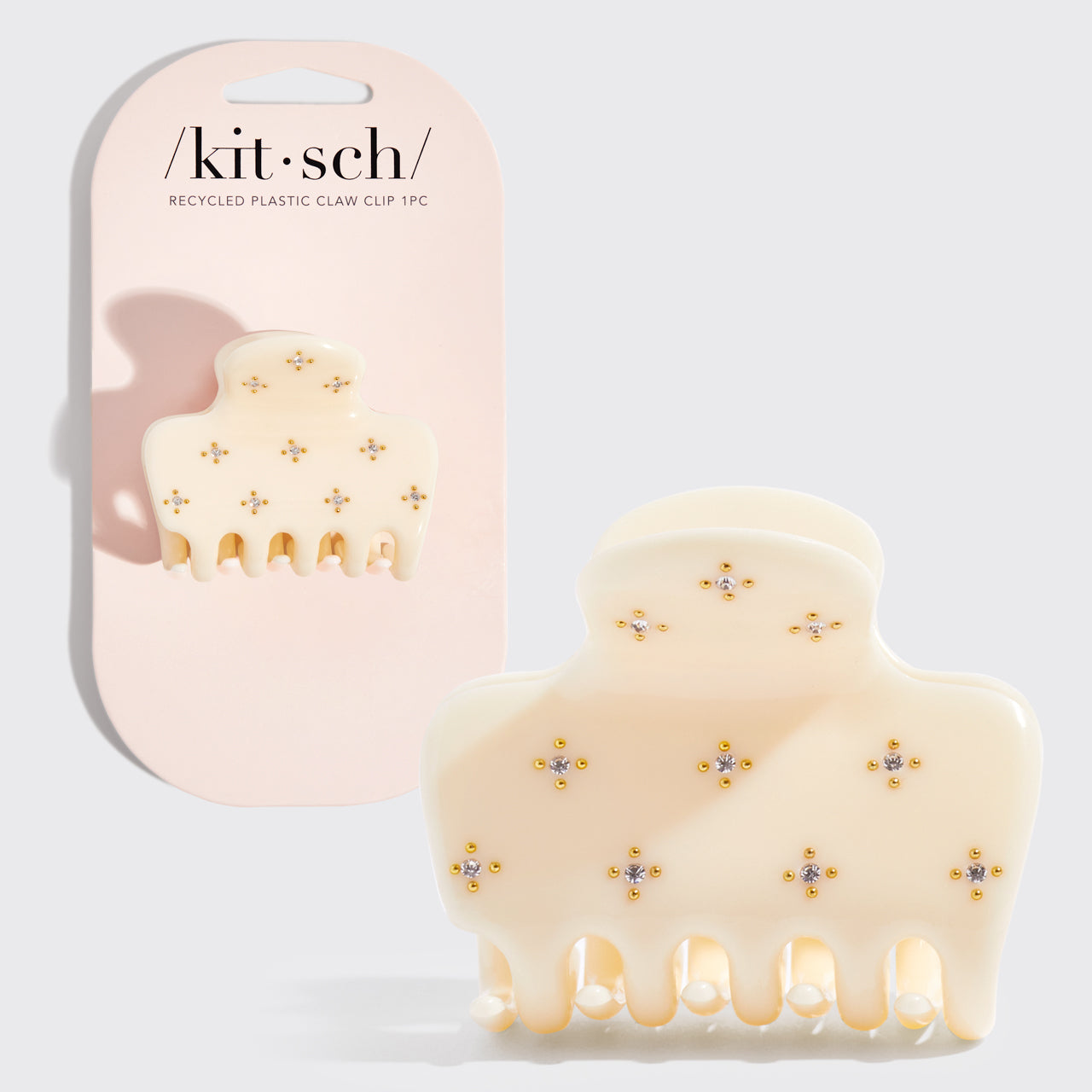 Ivory Rhinestone Cloud Claw Clip