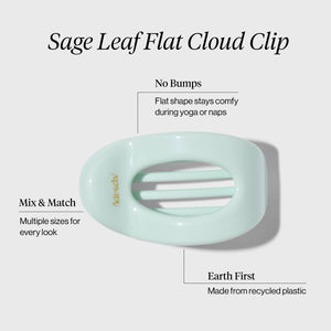 Clip nuage plat - Feuille de sauge | Petit