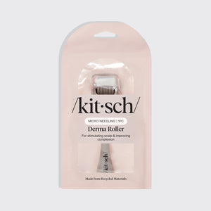 KITSCH Warm Gray Micro Derma Roller — packaging shot — Scalp micro-needling may help promote healthier hair — shown in its retail packaging