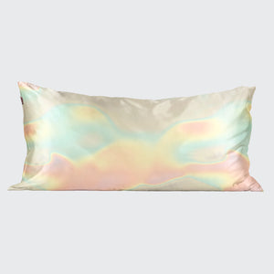 KITSCH Aura King Satin Pillowcase — lifestyle bedroom scene